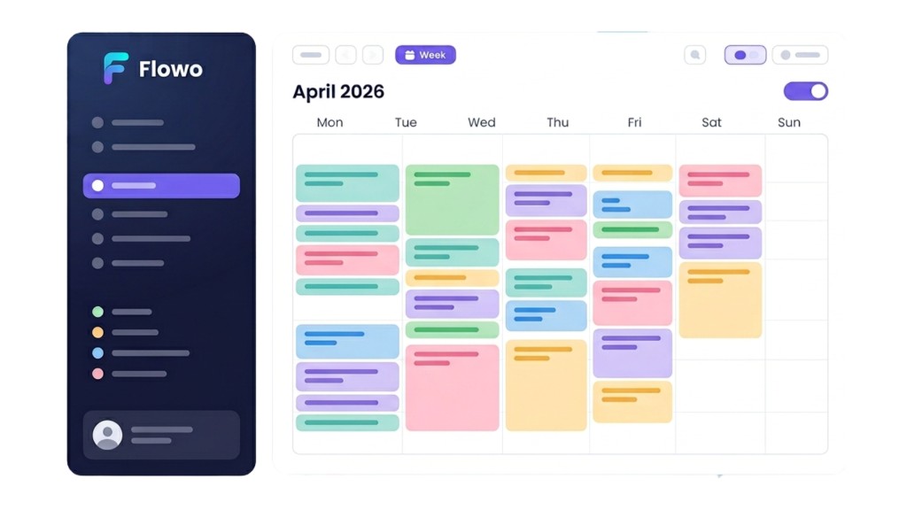 Flowo app mockup for entrepreneurs