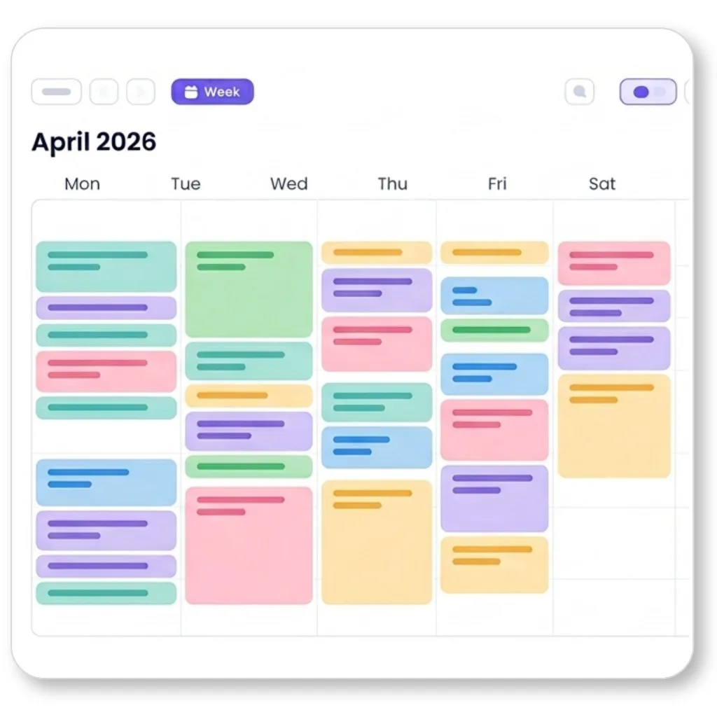 Flowo calendar rebuild visual